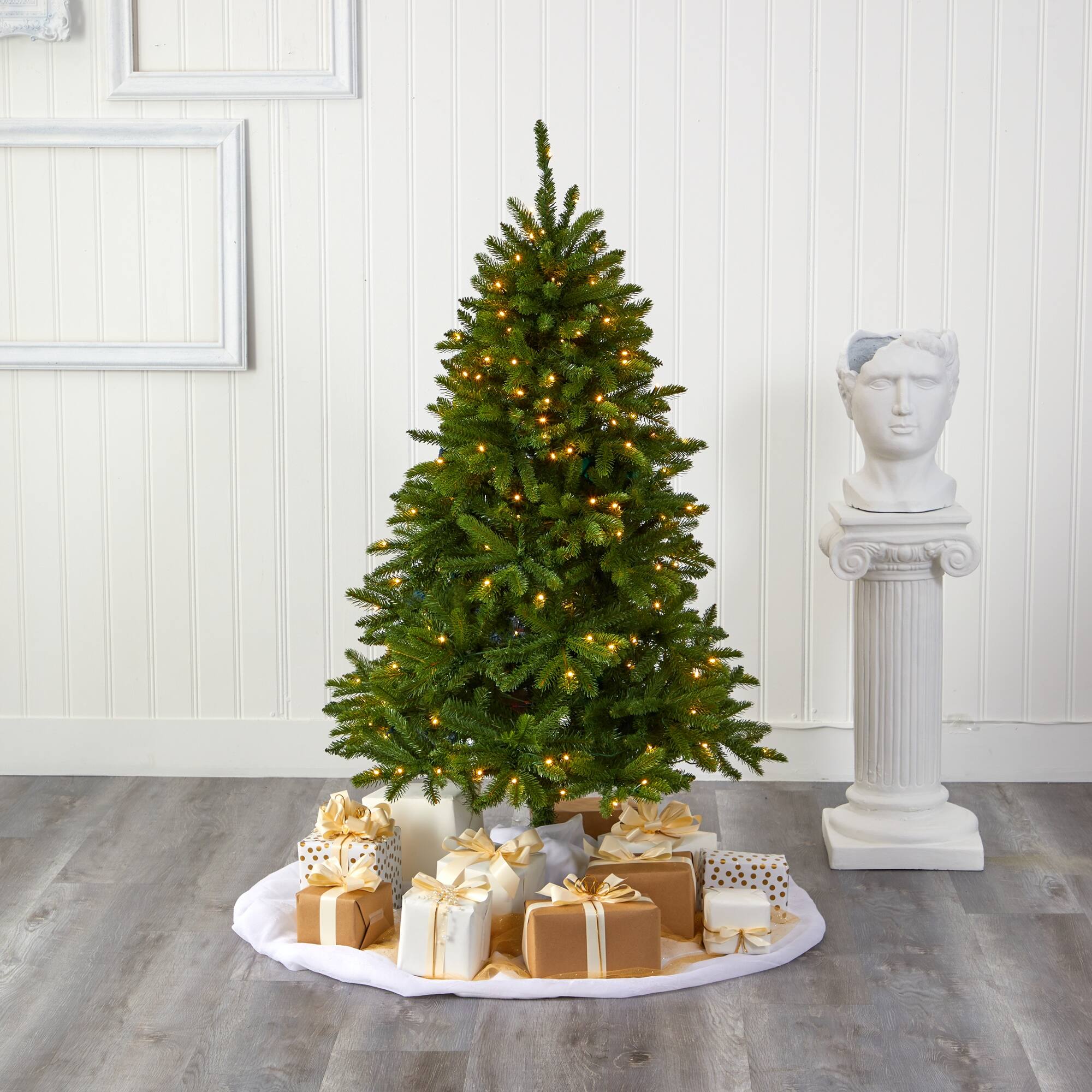 5' Sierra Spruce "Natural Look" Christmas Tree with 200 Clear LED Green Bed Bath & Beyond